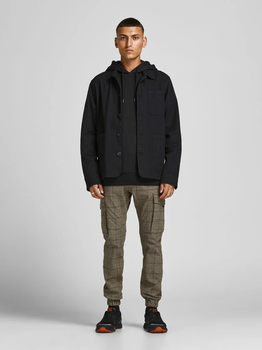 JACK & JONES Jjebasic Logo Sweat Hood Noos Felpa con Cappuccio Uomo