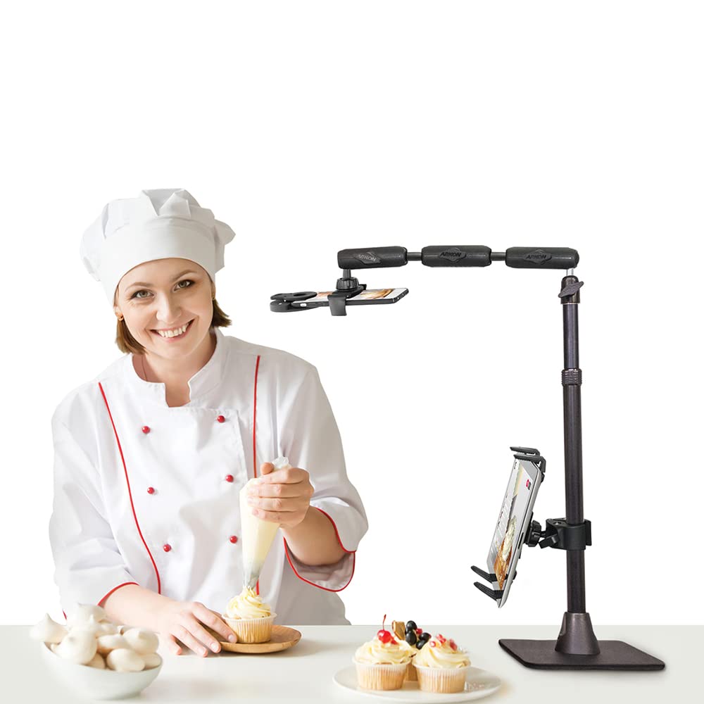 Arkon Gooseneck Phone Holder Full Kit Adjustable Overhead Arm Cell