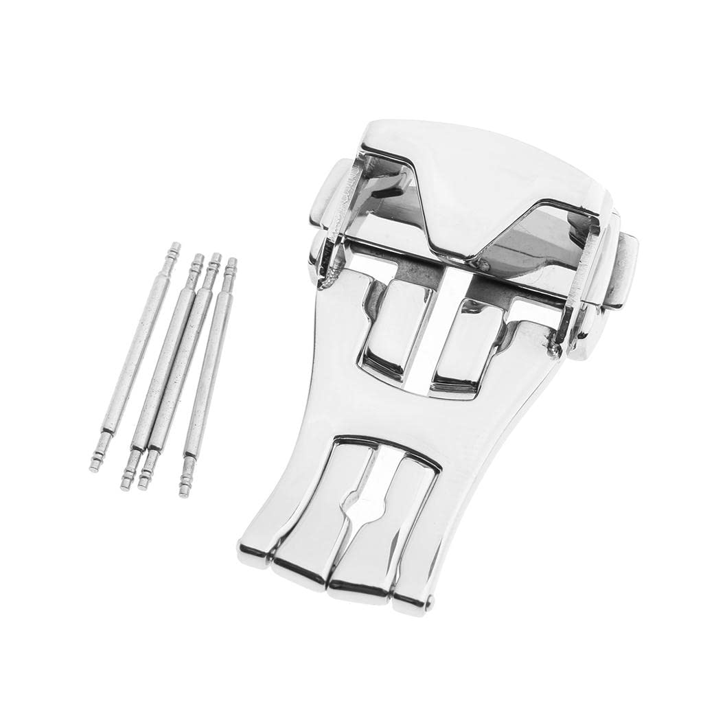 MYADDICTION Stainless Steel Push Fold Deployment Clasp Watch Band Strap Buckle Silver-20mm Jewelry & Watches | Watches, Parts & Accessories | Wristwatch Bands (B0BH4TZ268) Amazon Price History, Amazon Price Tracker