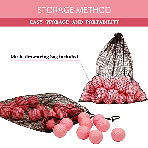 Image of 40 Pack Foam Golf Practice Balls - Realistic Feel and Limited Flight Training Balls for Indoor or Outdoor