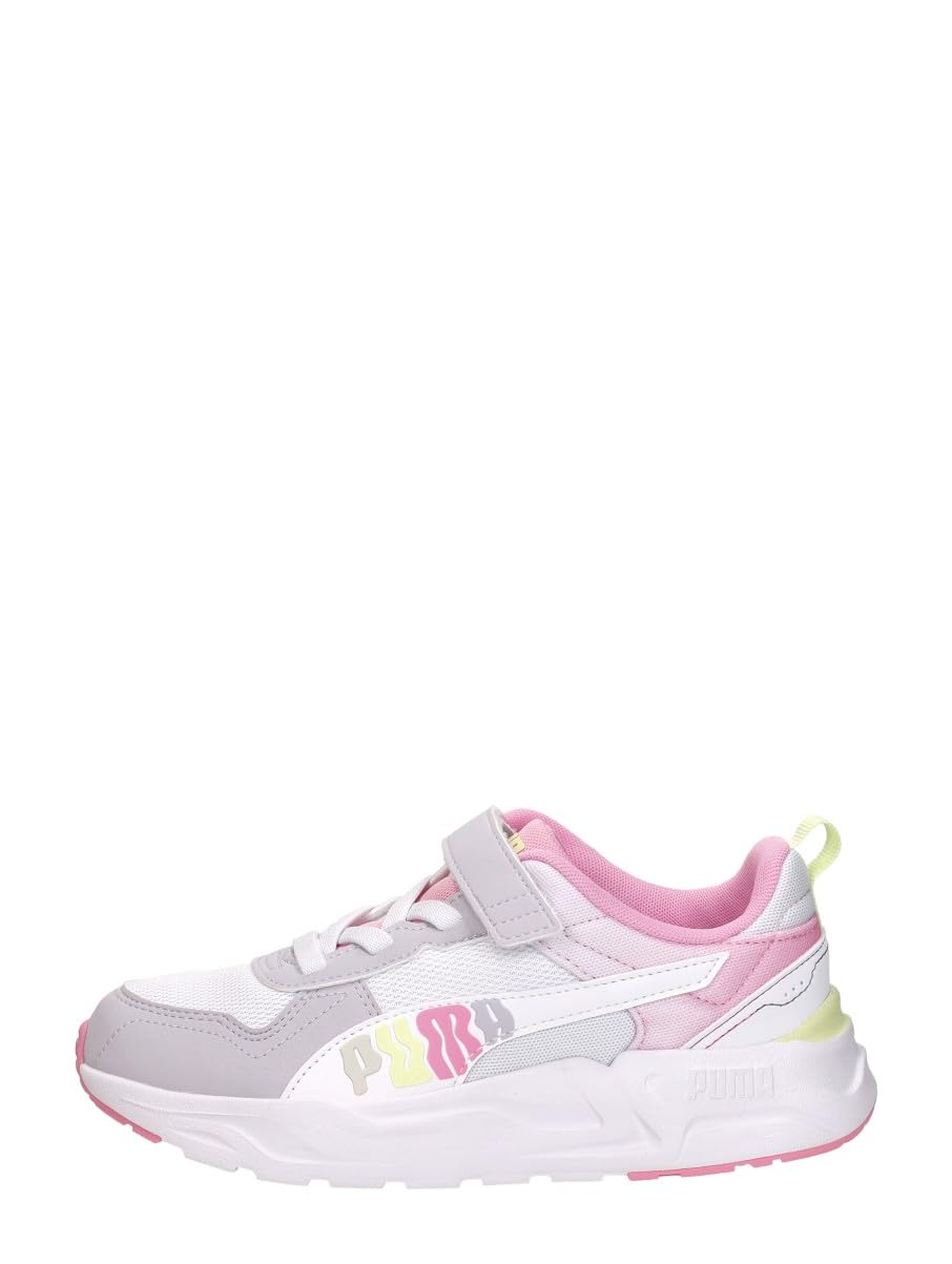 PUMA Trinity 2 LT Come ON AC+ PS Sneaker, Lavender Pop White-Apple Spritz, 13 UK Bambino, Lavender Pop PUMA White Apple Spritz, 32 EU