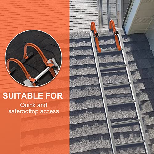 2 Pack Roof Ladder Hook Kit, Ladder Stabilizer Roof Ridge Ladder Hook