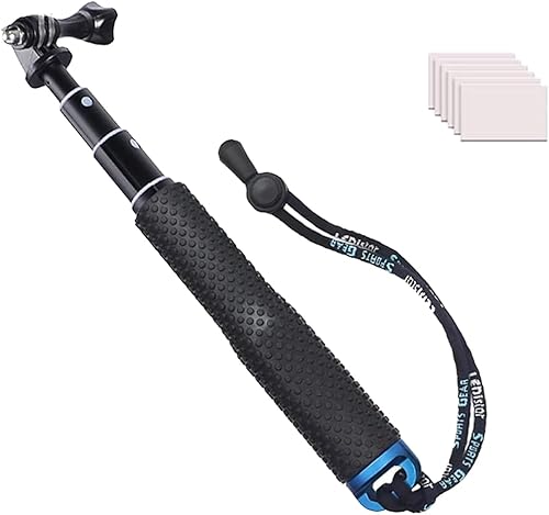 Selfie Stick, 19 "extensión impermeable agarre de mano ajustable monopod poste para GoPro Hero 13 12 11 10 9 8 7 6 5 4 3+ 3 Session Hero (2018),