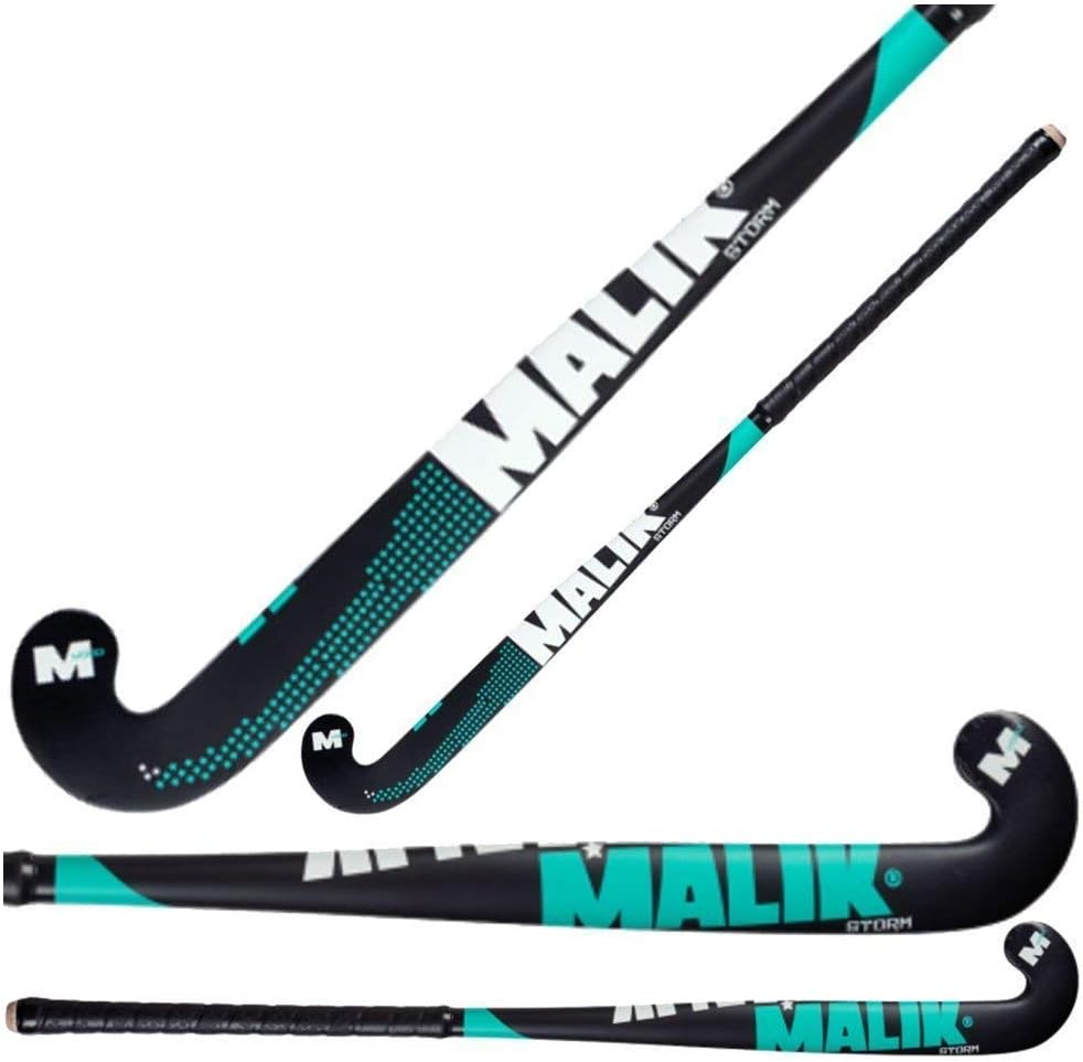 Field Hockey Stick 37.5'' Inch Storm Indoor Wood J Turn Multi Curve (37.5'' Inch, Storm - Indoor Wood)