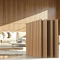 Wood Slat Wall Panels - 4 Pack 47.2" × 23.6" - Acoustic Panels Noise Reduction for Home Office Studio, 3D Fluted Sound Dampening Absorbing Panels, Walnut