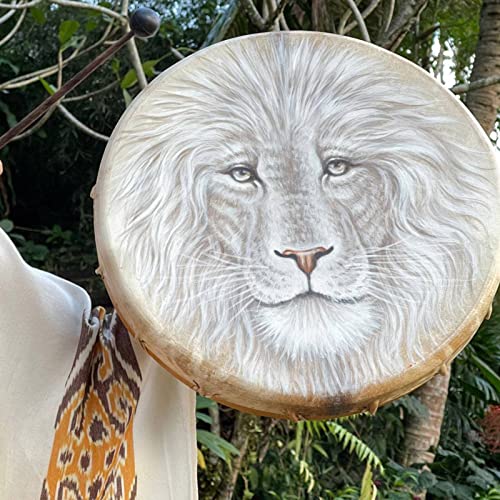 Tambor Etéreo Chamánico con Baqueta, Símbolo de Música Espiritual Siberiana para Sanación por Sonido para Niños y Adultos miniatura 5