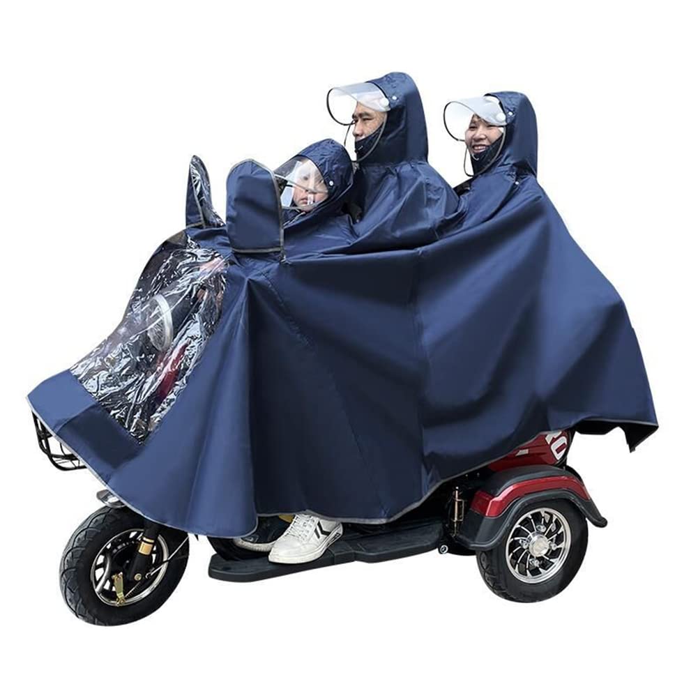 Wodoodporny płaszcz przeciwdeszczowy z kapturem Poncho Pokrowiec na kaptur, ponadgabarytowy motocykl trójkołowy Poncho przeciwdeszczowe Pogrubiający płaszcz przeciwdeszczowy Pojedynczy/podwójny Rowe