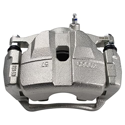 Image of TRQ Front Left Brake Caliper w /Bracket Drivers Side