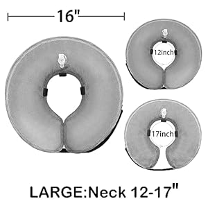 Soft-Dog-Cone-Collar-for-Large-Medium-Small-Dogs-and-Cats-After-Surgery-Inflatable-Dog-Neck-Donut-CollarInflatable-Cat-Cone-CollarE-Collar-for-Dogs-Recovery-Dog-Cones-Alternative-Large-Grey - Cucciolini Doodles Soft-Dog-Cone-Collar-for-Large-Medium-Small-Dogs-and-Cats-After-Surgery-Inflatable-Dog-Neck-Donut-CollarInflatable-Cat-Cone-CollarE-Collar-for-Dogs-Recovery-Dog-Cones-Alternative-Large-Grey
