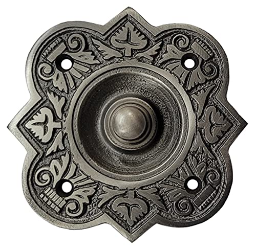 Adonai Hardware Parshandatha Decorative Brass Bell Push or Door Bell or Push Button (Antique Brushed Nickel)-image-47