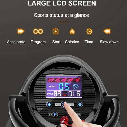 Image of Indoor Electric Horse Riding Machine Abdominal Exercise Machine Fitness Equipment Multifunctional Body Shaping Sports Stove Leg Trainer,Black
