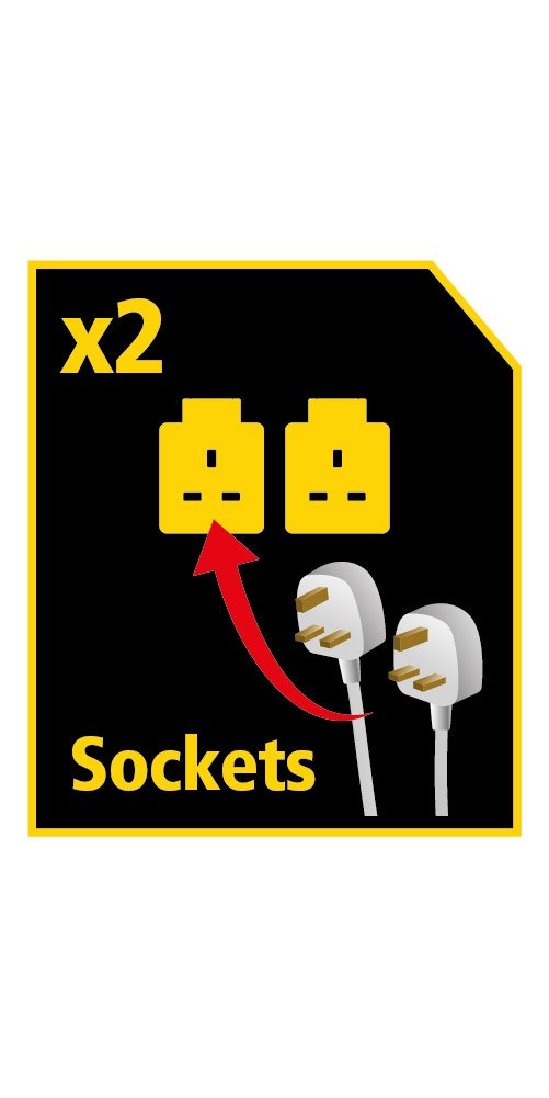Stanley 31325 - Foco LED (50 W, 4000 lúmenes), color amarillo y negro