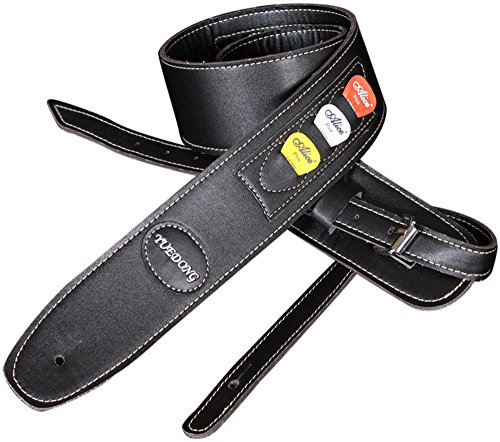 Amazon | Laquest ギターストラップ ロック ピック6枚ポケット PU