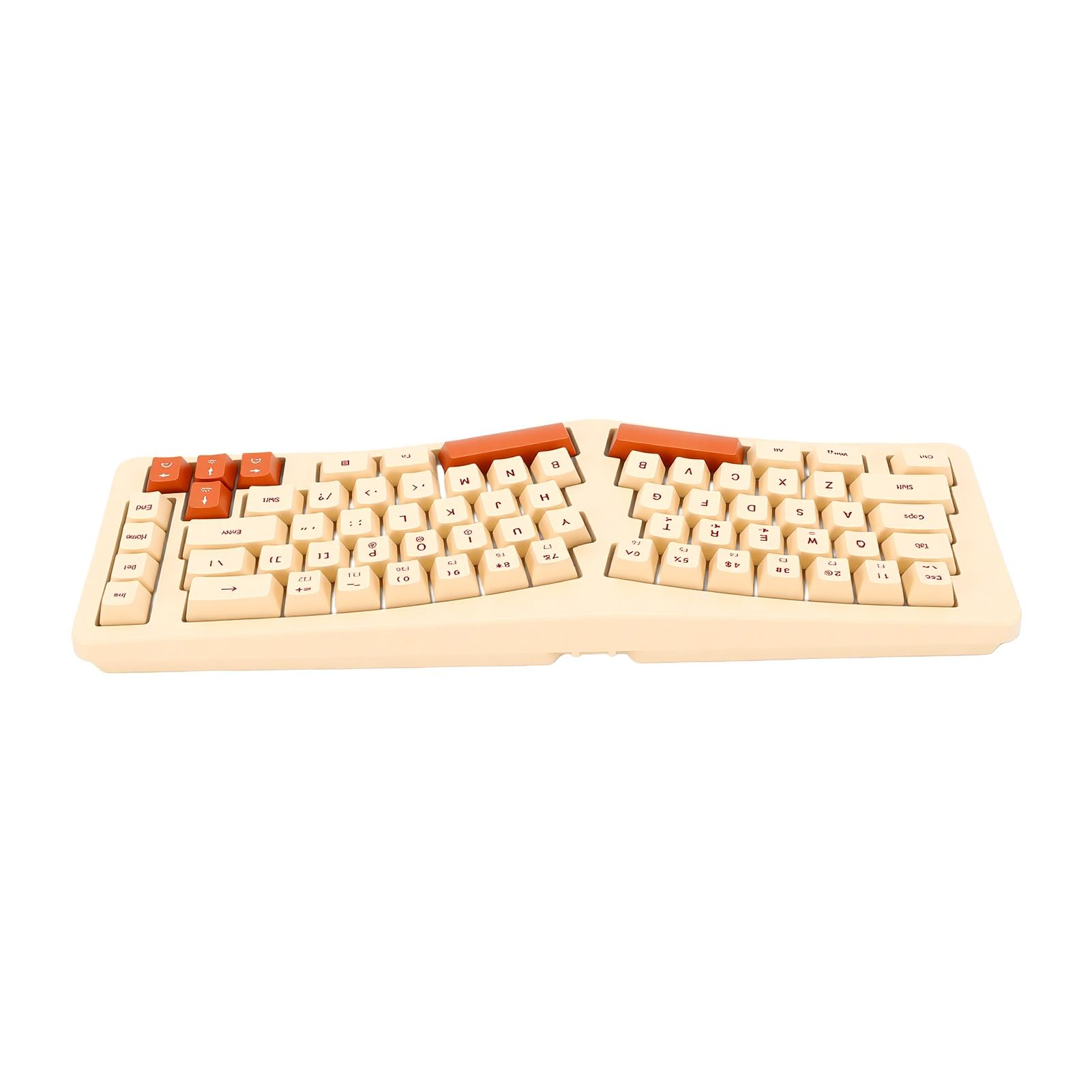 Tastiera Ergonomica Divisa con Retroilluminazione RGB