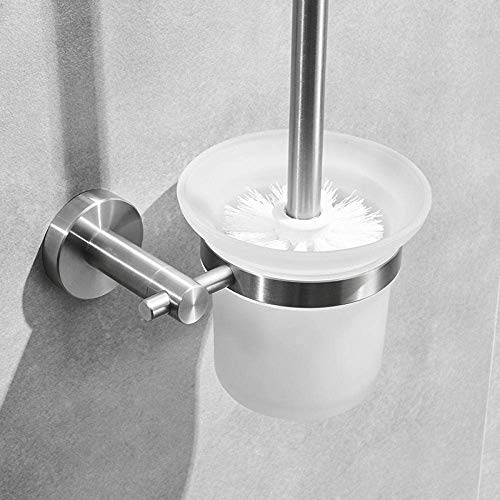 XUELOMZ Juego de portaescobillas de Acero Inoxidable 304 con diseño Moderno y Mejorado, cepillos de baño duraderos con Soportes para baño A1