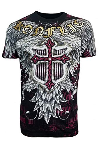 Konflic Men's Crimson Guard MMR Crew Neck T-Shirt