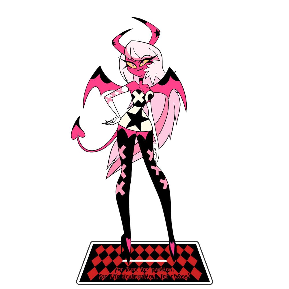 Zhongkaihua Hazbin Hotel Charlie Morningstar Lucifer Morningstar Acrylic Stand Figure 15CM Home Display Desktop Standing Plaque Ornament