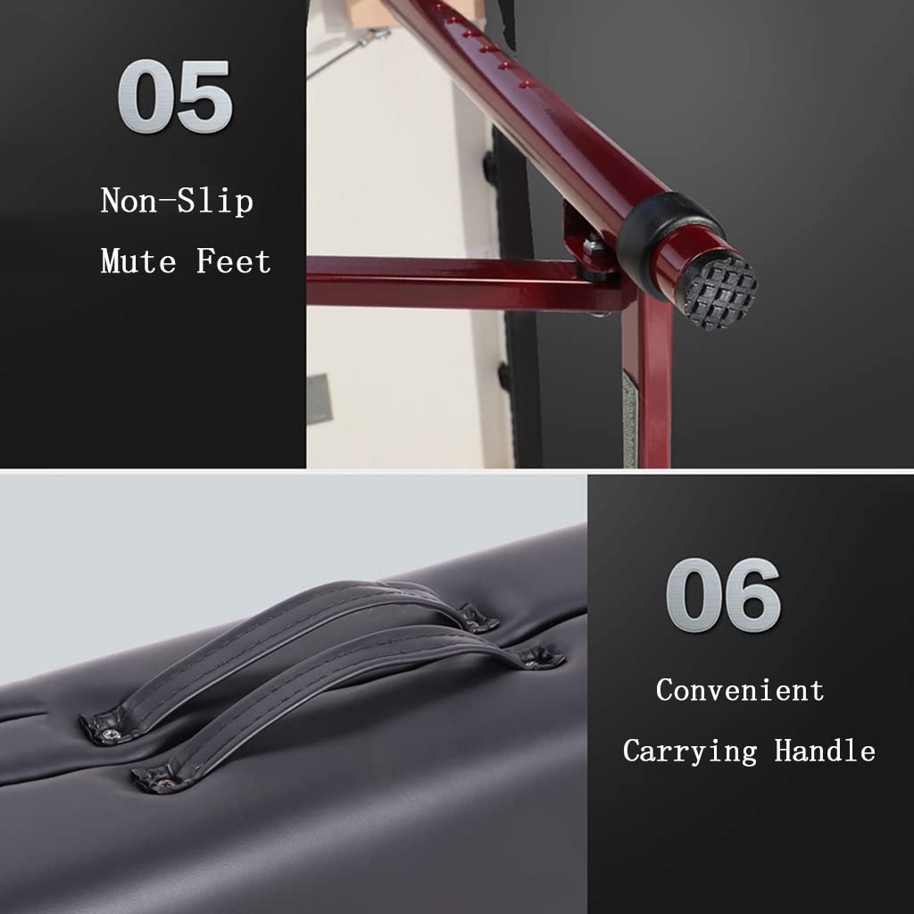 Lettino da Massaggio, Lettino da Massaggio Portatile con Gambe del Letto in Pelle Ecologica in Lega di Alluminio, per Salone di Bellezza per Estetista