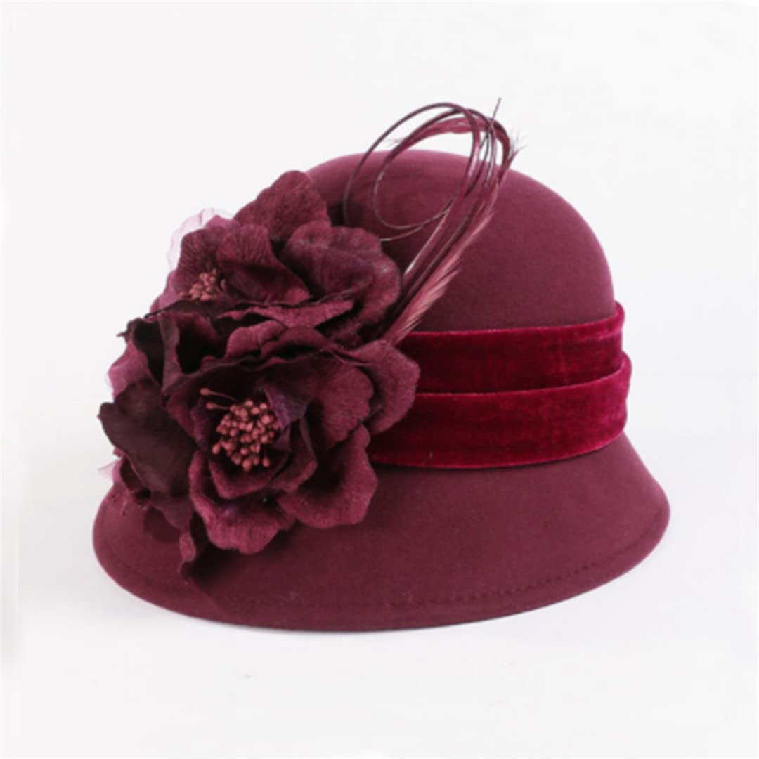 Lawliet Teardrop Fascinator Donna Look Vintage Cappello Portapillole Top Fantasia Cappello In Feltro Di Lana Cocktail Racing Party Matrimonio Chiesa - Foto 2