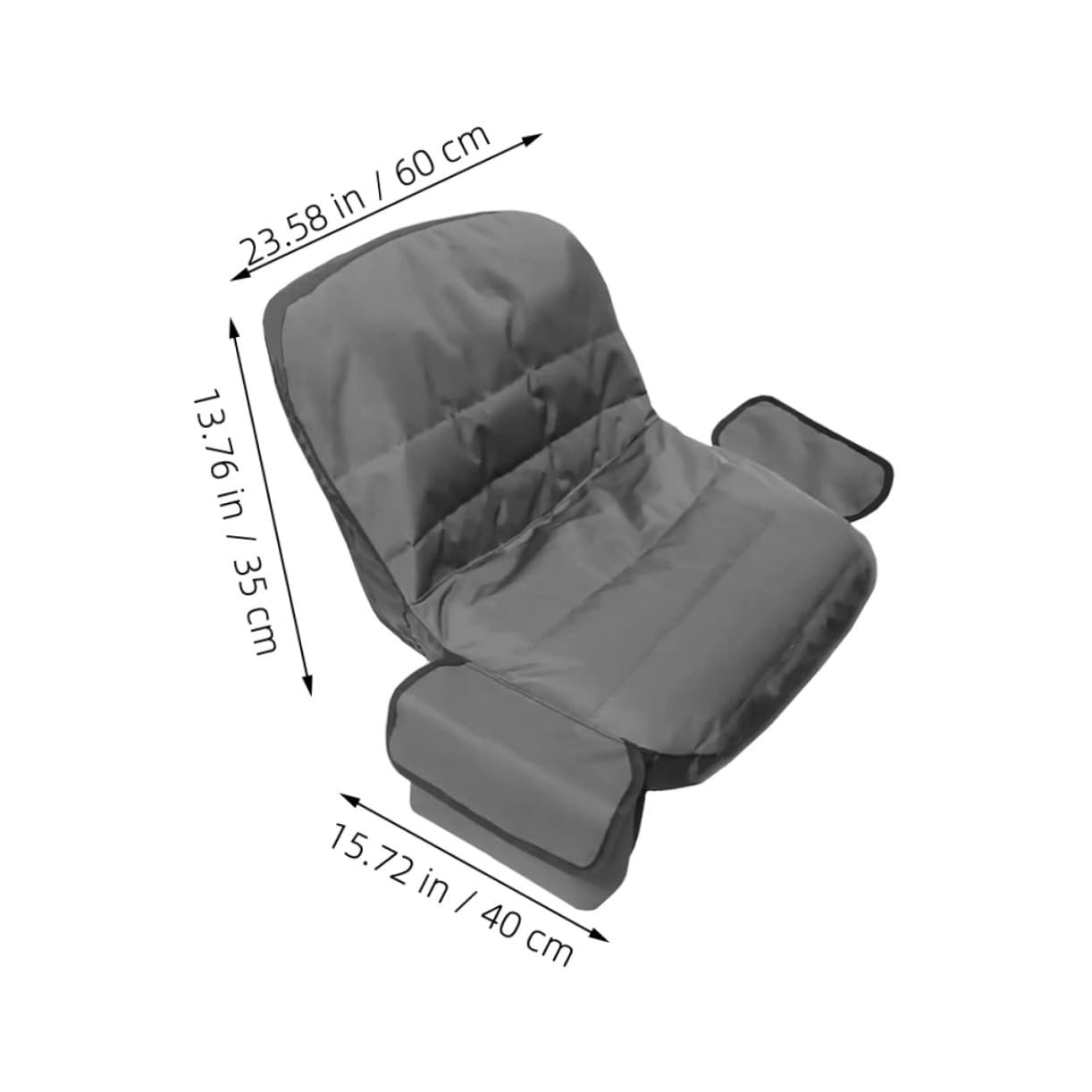Funda para Asiento de Tractor con Bolsa de Almacenamiento Cubierta Protectora para Cortacésped y Tractor sin Brazos Resistente al Sol y Fácil de Instalar
