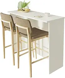 Bancada Ilha para Cozinha 120 cm Branco Madesa
