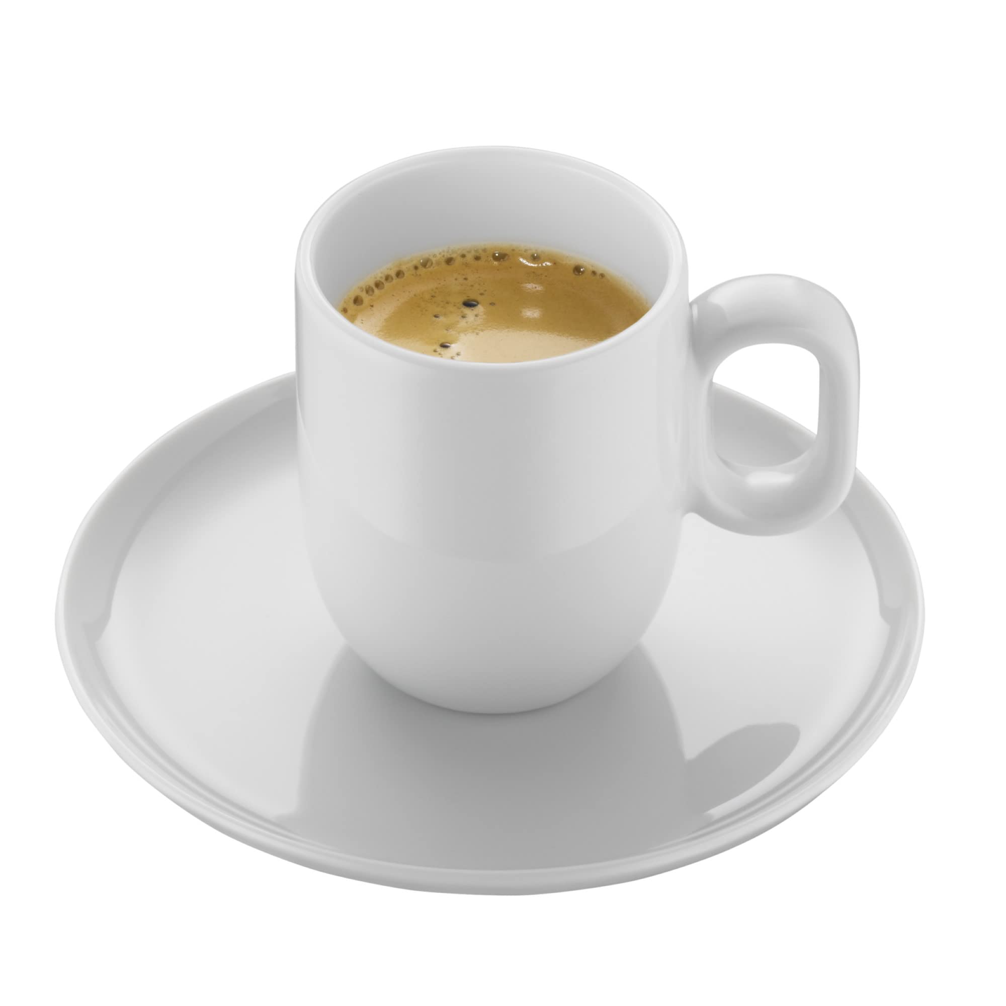 WMF Barista Tassen Set 4-teilig, 2 Kaffeetassen 60 ml mit 2 Untertassen für Espresso, Porzellan, Kaffeeglas, Espressotassen, Kaffeebecher, spülmaschinengeeignet
