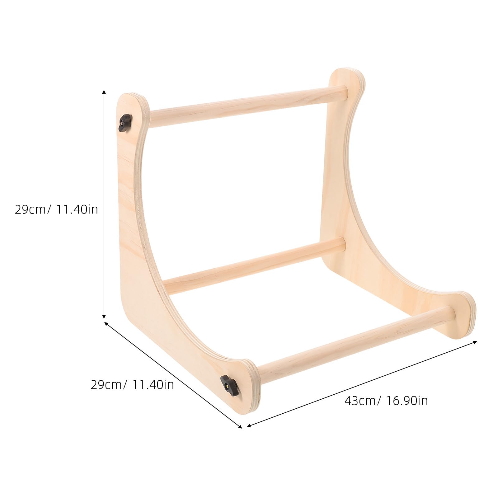 SHINEOFI Soporte de Bordado de Madera de Haya Ligero con 2 Varillas Ajustables para Proyectos de Punto de Cruz y Viajes, Multiusos y Portátil