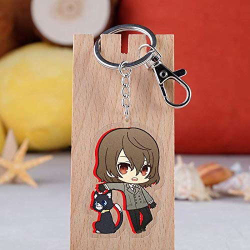 TUDUDU Spiel Persona 5 Schlüsselanhänger Cartoon Figur Akira Kurusu Anne Takamaki Doppelseitig Acryl Schlüsselanhänger