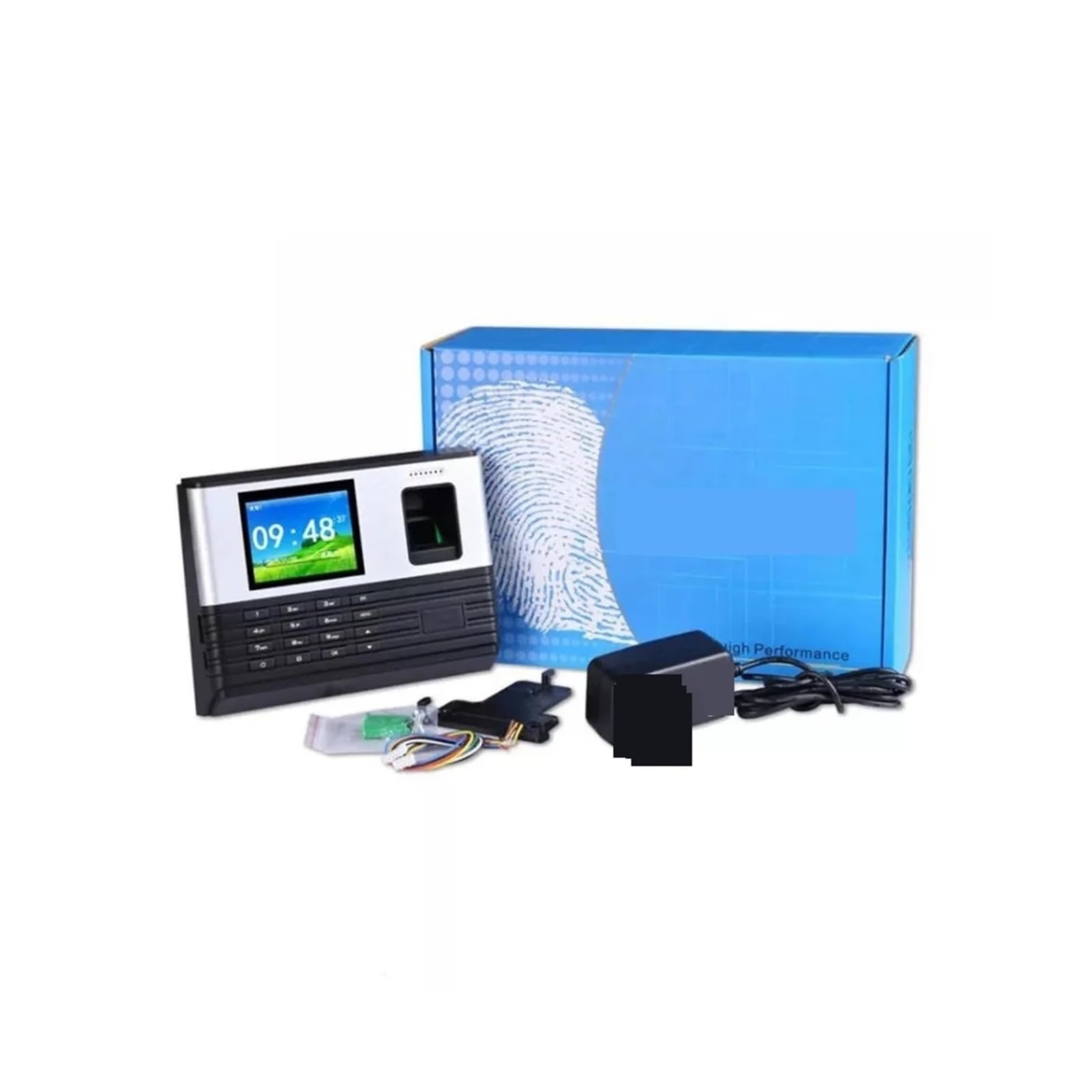 Control horario empleados Máquina de control de asistencia con tarjeta RFID de 125 KHz, registrador de tiempo con huella dactilar, terminal de oficina, reloj de tiempo, máquina de control de tiempo