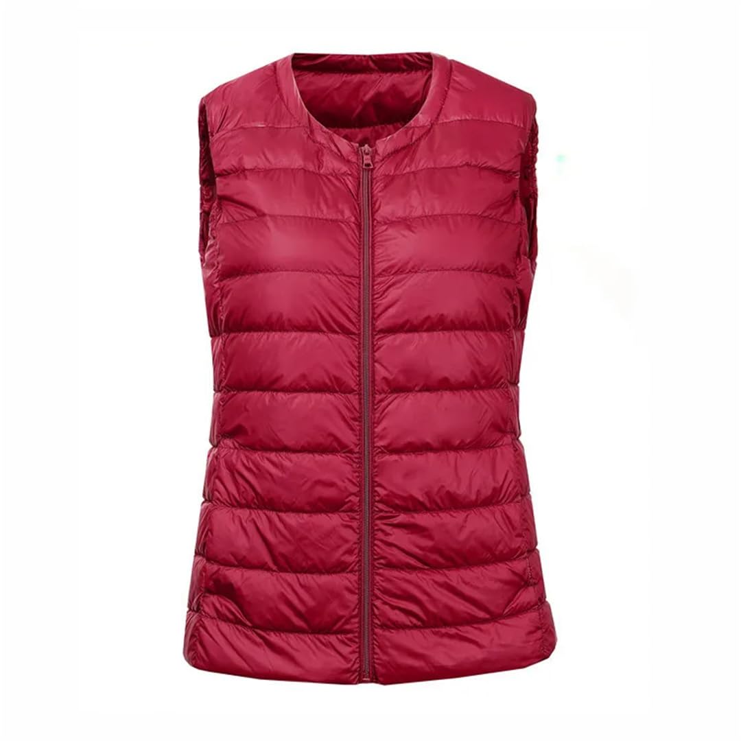 Gilet Sans Manches Pour Femmes Gilet Chaud Coupe Ajustée Doublure Chaude D'hiver
