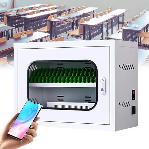 Mueble de carga para móviles con ruedas ideal para aulas y oficinas