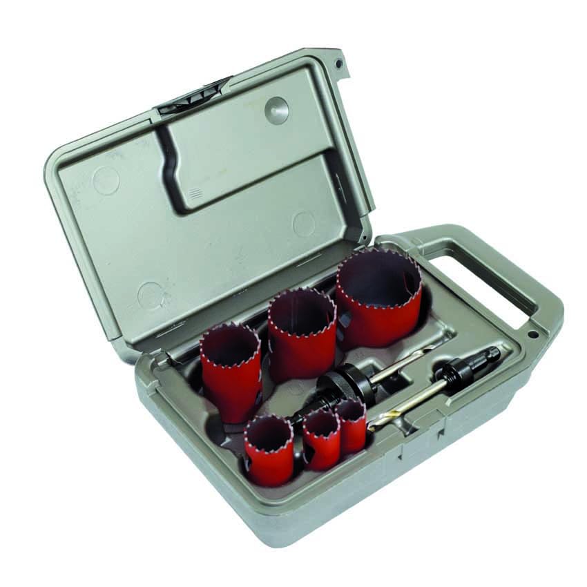 Kit assortimento seghe a tazza HSS in cassetta - Idrhaus