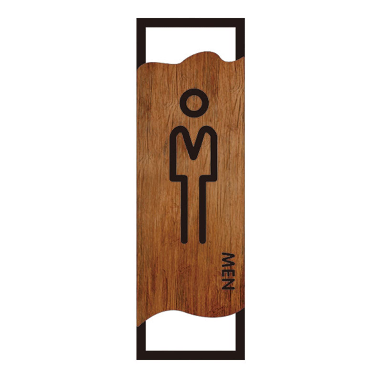VNVFJKLO restroom sign, Men's and Women's Restroom Signs, 3D Acrylic Raised Icons, Bathroom Door Sign Decor, for Offices, Businesses, and Restaurants(B)