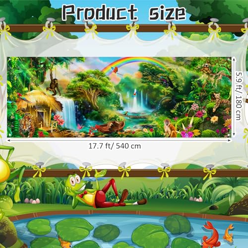 Lounsweer fondo de selva tropical 18 x 6 ft miniatura 2