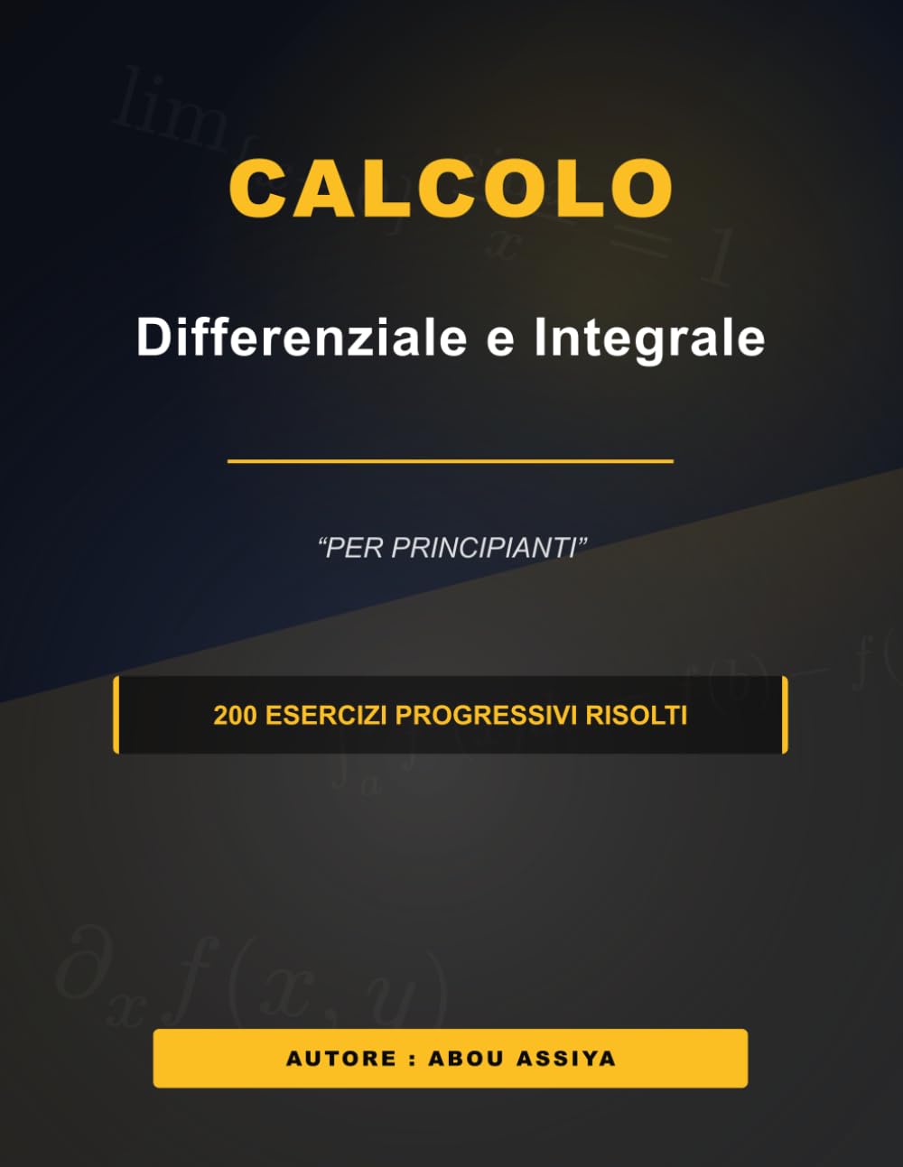 Calcolo differenziale e integrale per principianti: 200 Esercizi progressivi risolti