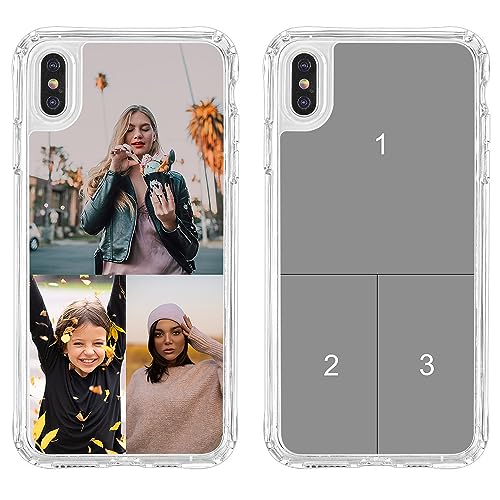 MXCUSTOM Custom Phone Case for Apple iPhone X/XS, Customized Personalized Shockproof with Photo Image Text Picture Design Your Own Cases Cover [Clear Soft TPU Bumper+Hard PC Back] (HIC-TMP048) -  PC-HIC-IPX-TMP048-US
