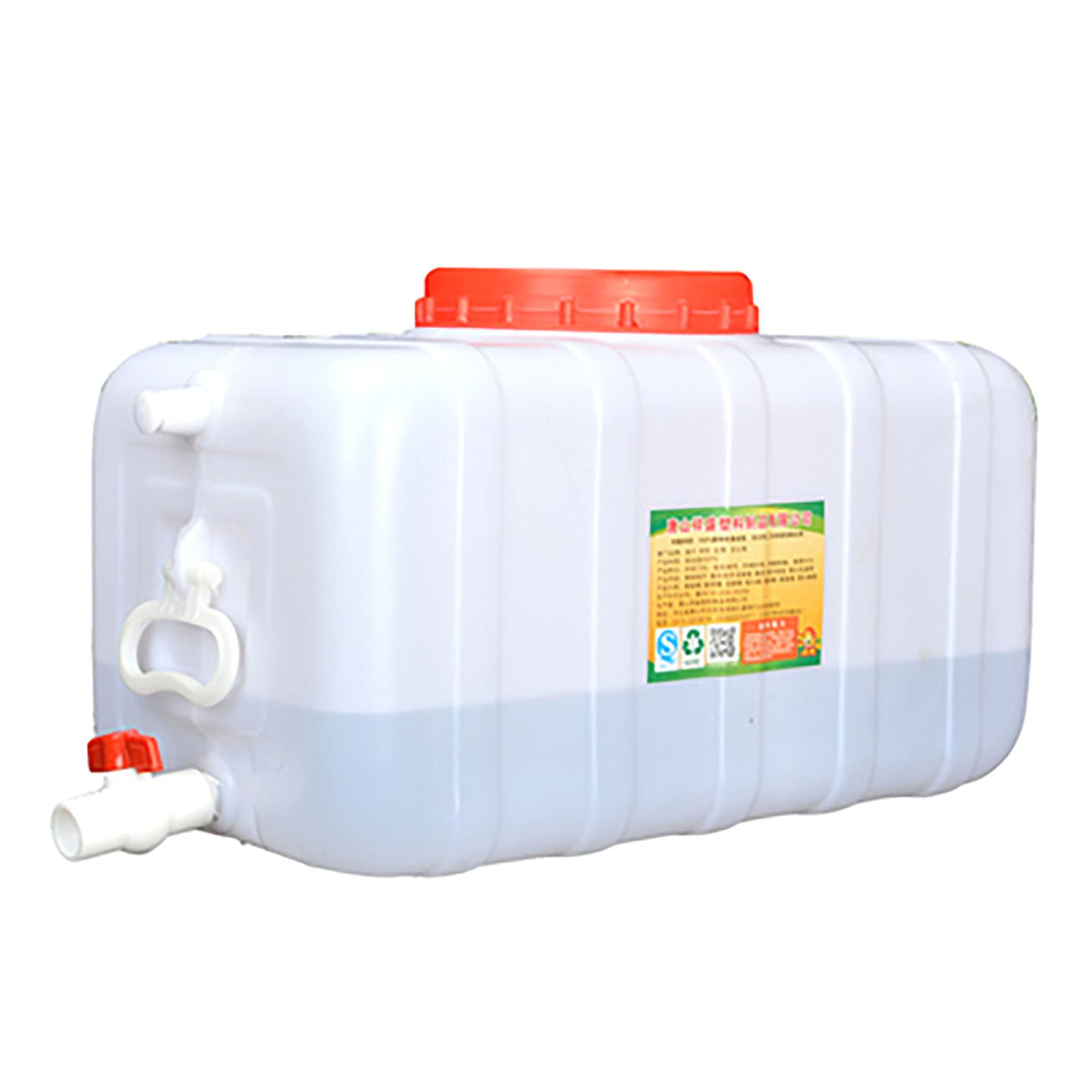 Sjdopulse Water Tank Tap Carry Tank Container Storage Drinking Bottle Water Storage Cube Long Term Large Capacity Camping Water Storage Tank Food Grade Plastic Free Portable Water Contai (75L)