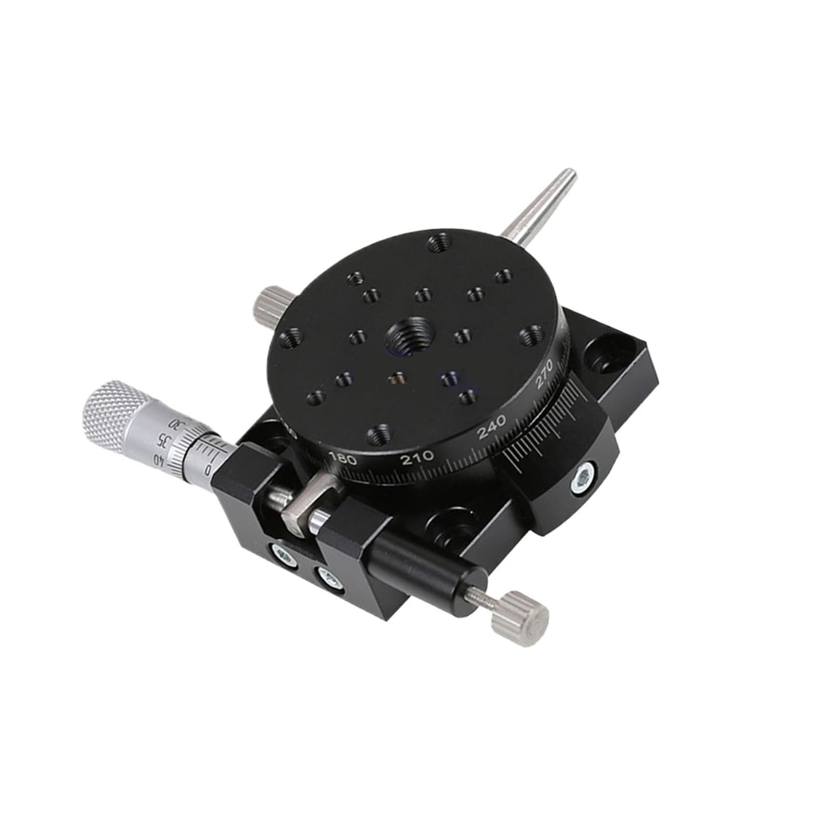 KGLHJDY R-axis RSP40-L RSP40-R Precision Manual Rotating Platform 360-degree Load 9.8N(RSP40-L)