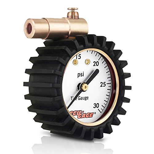 Accu-Gage Fat Bike Presta Valve Low Pressure Bicycle Tire Gauge, 30psi - Thumbnail 2