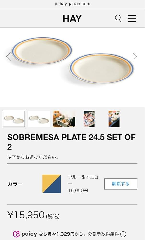 新品 HAY Sobremesa Plate ヘイ プレート 2点セット 皿 51ua9oPWgPL._UF894,1000_QL80_.jpg