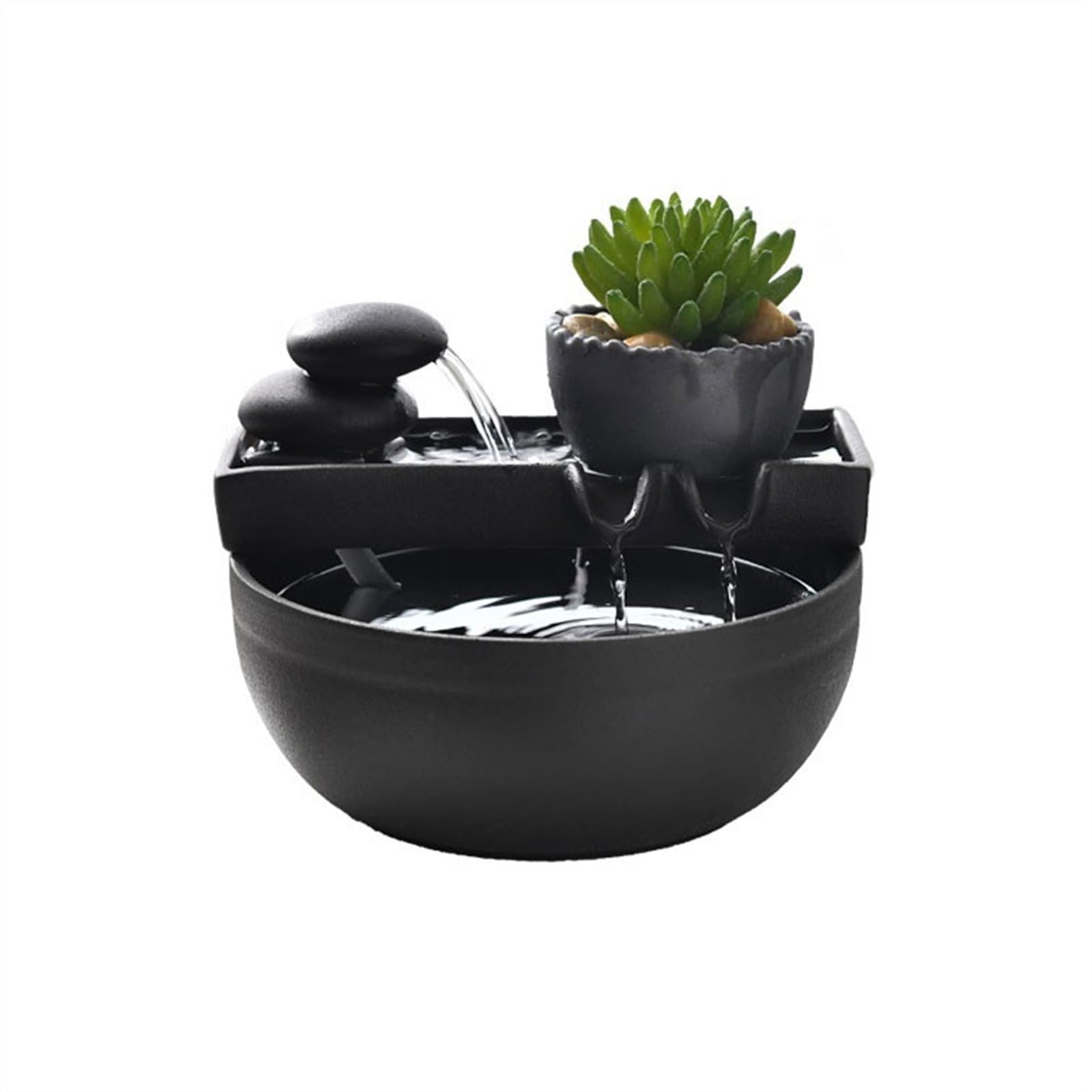 Fontanny stołowe dom salon szafka pod telewizor herbaciarnia książka dekoracje biurka mała ceramiczna Feng Shui fontanna ozdoby relaksacyjne fontanny