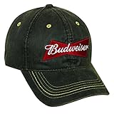 Outdoor Cap Budweiser 6 Panel Hook/Loop Tape Heavy Wash Cap