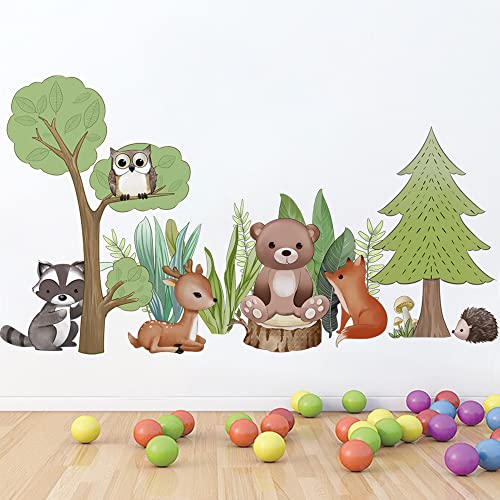 Vinilos Decorativos Animales Bosque Woodland 36x25in miniatura 3