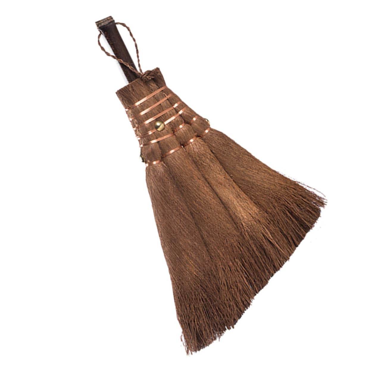 TOVINANNA Natural Brown Hair Brush Mini Broom for Quick Easy Cleaning at Home or Office