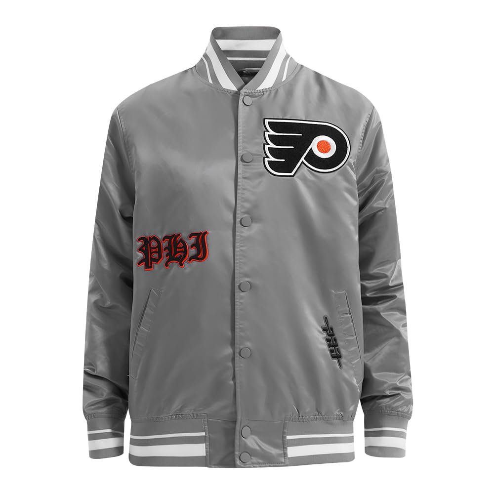 Pro Standard Mens NHL Old English Satin Jacket
