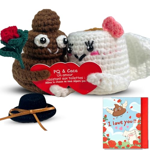 Sparkle x Lab Caca et PQ Amoureux, Cadeau Romantique, Saint-Valentin Anniversaire Mariage Noces, Deco Mariage, Popo Caca Positif, Patate français Positive...