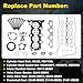 G4FD 1.6 Engine Rebuild Overhaul Kit With Crankshaft Connecting Rods Piston/Ring Timing Chain Kit Fit For Hyundai Accent Veloster Kia Rio Soul G4FD 1.6L 2012-2017 OE# 23110-2B610 23510-2B010