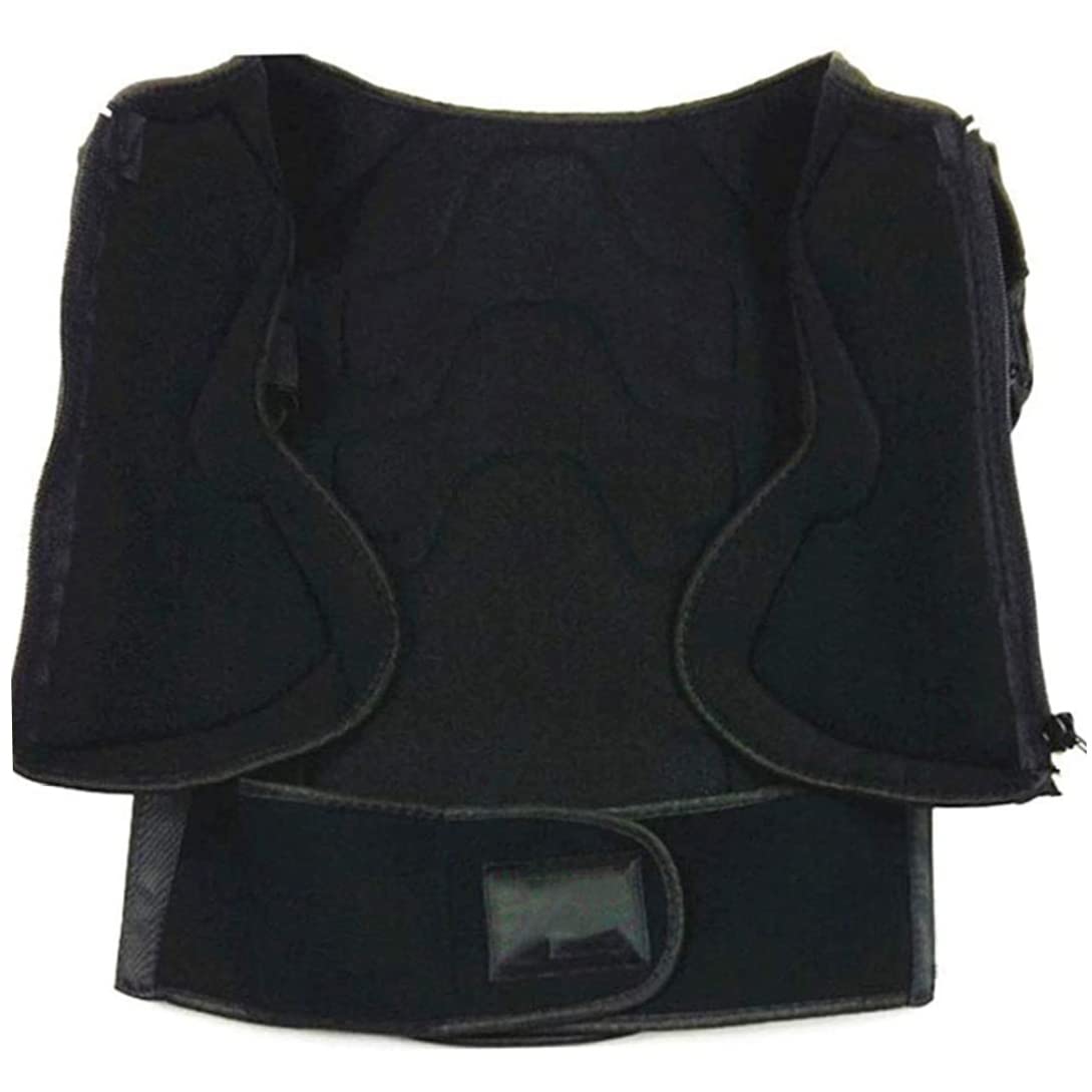 Gilet de Protection pour Moto pour Enfants de 5 à 13 Ans, Gilet de Protection pour Motocross, Veste de Protection pour Moto avec genouillère et coudière, équipement de Motocross (Noir)