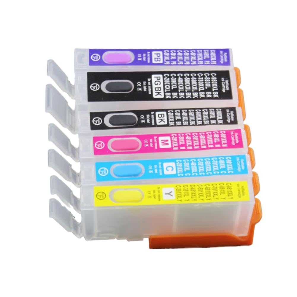 Cartouche rechargeable PGI480 pour stopper le gaspillage d'encre sur imprimante jet d'encre TS6140