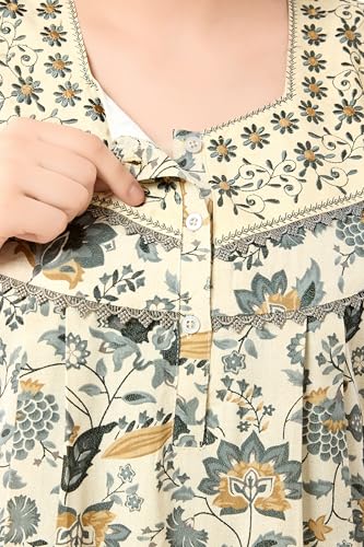 Image of Soulemo Women's Alpine Blended Printed Nighty 1635